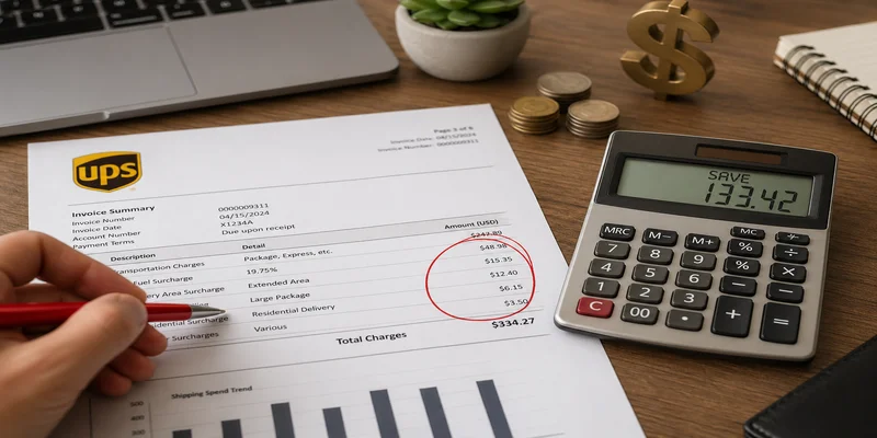 UPS invoice surcharges
